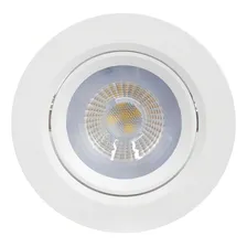 Kit 10 Spot Led Cob 5w Dicróica Direcionável Redondo Embutir Foto mini 1