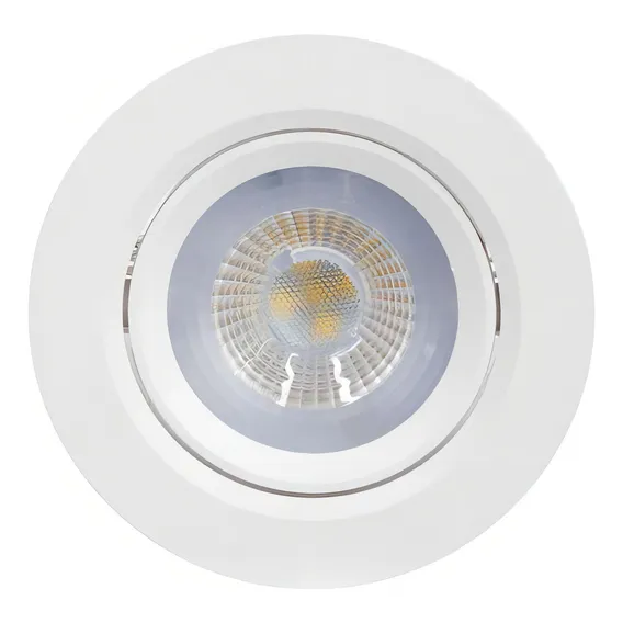 Kit 10 Spot Led Cob 5w Dicróica Direcionável Redondo Embutir Foto 1