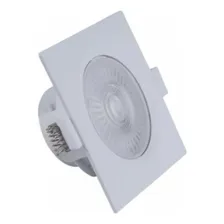 Kit 10 Spot Led Cob Embutir Quadrado Bivolt Branco Frio 7w Estrutura Branco-frio 110v/220v (bivolt) Foto  mini 1