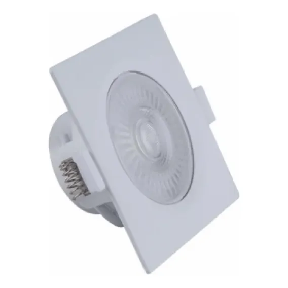 Kit 10 Spot Led Cob Embutir Quadrado Bivolt Branco Frio 7w Estrutura Branco-frio 110v/220v (bivolt) Foto 1