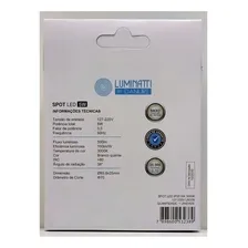 Kit 10 Spot Led De Embutir Luminatti Redondo 5w 3000k Bivolt Foto mini 1