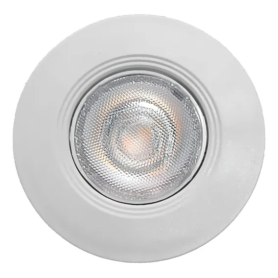 Kit 10 Spot Led Direcionável Redondo 3000k Branco Quente 3w 110v/220v Foto 1