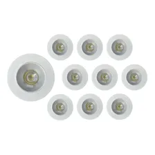 Kit 10 Spot Led Embutir Redondo 5w Luz Forte Gesso Sanca Foto mini 2