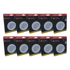 Kit 10 Spot Led Embutir Redondo 7w Bivolt Avant Quente 3000k Cor Branco 110v/220v Foto  mini 1