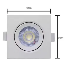 Kit 10 Spot Led Quadrado Embutir 5w Branco Frio 6500k Avant Bivolt Foto mini 3