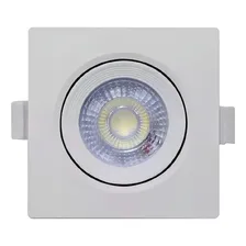 Kit 10 Spot Led Quadrado Embutir Direcionável 3w Frio 6000k Foto mini 3