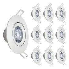Kit 10 Spot Led Redondo Embutir 12w Luz Branco Quente 3000k Foto mini 2