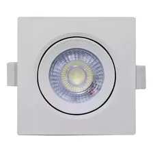 Kit 10 Spot Led Smd 7w Dicróica Direcionável Quadrado Forte Quente 110v/220v Foto mini 4