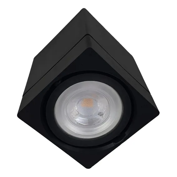Kit 10 Spot Sobrepor Quadrado Direcionável Lâmpada Led Par20 Foto 1