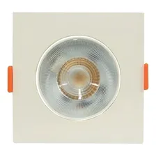 Kit 10 Spots X Led Teto 5w Quadrado Embutir Branco Frio Foto  mini 1