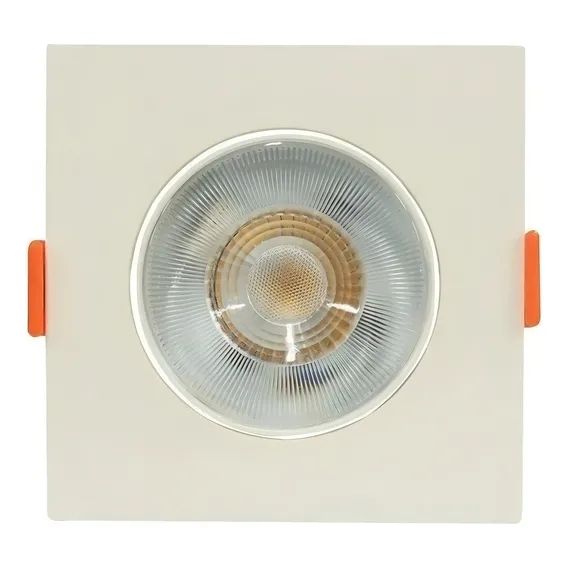 Kit 10 Spots X Led Teto 5w Quadrado Embutir Branco Frio Foto 1