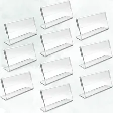 Kit 10 Suporte Etiqueta Acrílico Transparente Gondola Foto mini 2