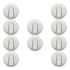 Kit 10 Suportes Com Mola Pratos Até 30cm Suporte Para Prato Foto mini  3