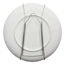 Kit 10 Suportes Com Mola Pratos Até 30cm Suporte Para Prato Foto  mini 1