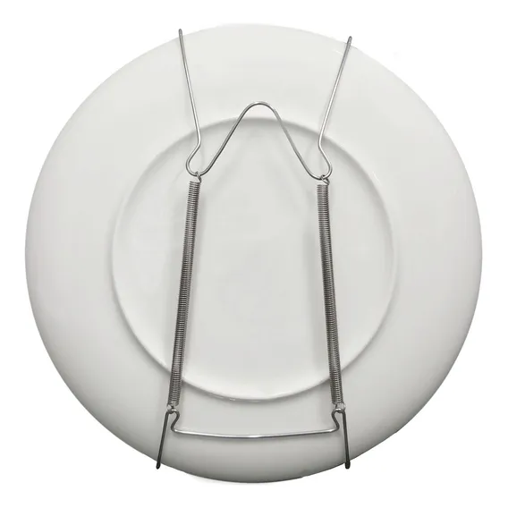 Kit 10 Suportes Com Mola Pratos Até 30cm Suporte Para Prato Foto 1