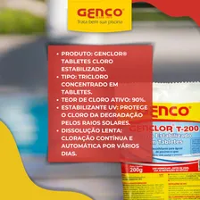 Kit 10 Tabletes Genclor T-200 200g Cloro Estabilizado Piscinas Genco + Brinde | Lojão Do Ferro Foto mini 4