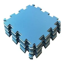 Kit 10 Tapete Placa Eva Tatame Infantil 50 X 50 - Tons Azul Foto mini 4