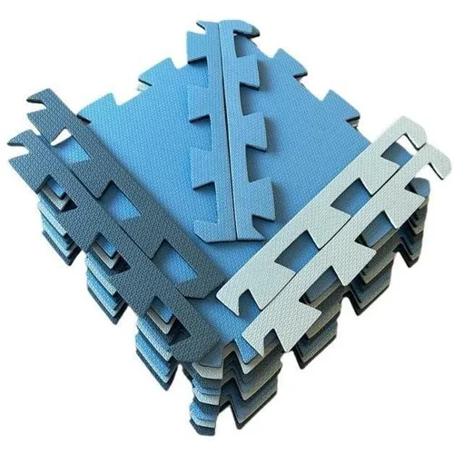 Kit 10 Tapete Placa Eva Tatame Infantil 50 X 50 - Tons Azul Foto 1