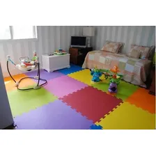 Kit 10 Tapete Placa Eva Tatame Infantil 50x50 Borda Colorido Foto mini 3