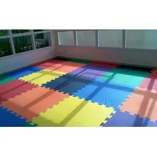 Kit 10 Tapete Placa Eva Tatame Infantil 50x50 Borda Colorido Foto mini 1