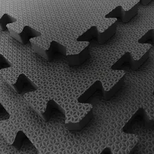Kit 10 Tapete Tatame 1x1 20mm Preto Foto mini 2
