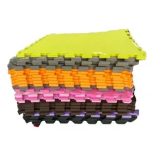 Kit 10 Tatame Tapete Eva 1x1 10mm 100x100x1cm 10m2 Foto mini  2