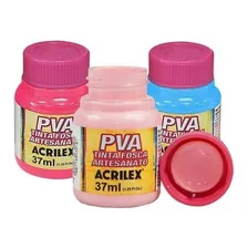 Kit 10 Tinta Pva Fosca Artesanato 37ml A Sua Escolha Acrilex Cor Escolher Campo Mensagem Foto  mini 1