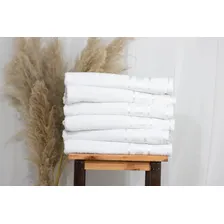 Kit 10 Toalha Gigante Egito 80 X 1,80 Cm 380 Gm2 Atacado Cor Branco Lisa Foto mini 4
