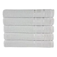 Kit 10 Toalha Gigante Egito 80 X 1,80 Cm 380 Gm2 Atacado Cor Branco Lisa Foto  mini 1