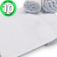 Kit 10 Toalha Rosto Para Salão Beleza 100% Algodão Branca Beira Rio Foto mini 3