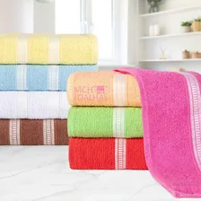Kit 10 Toalhas De Banho Madri Ótima Absorção Atacado Foto mini 3