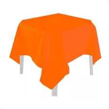 Kit 10 Toalhas De Mesa Quadrada Buffet Evento Oxford 1,4x1,4 Cor Laranja Lisa Foto mini  2