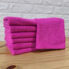 Kit 10 Toalhas Rosto Clássica P/ Salão De Beleza - Atacado Cor Pink Lisa Foto mini  2