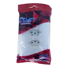 Kit 10 Tomada Dupla 2p+t 10a C/ Espelho Placa Branco Inmetro Foto mini 4