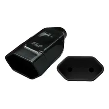 Kit 10 Tomada Fêmea 10a 2p Desmontável Com Preto Foto  mini 1