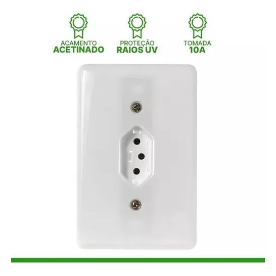 Kit 10 Tomada Simples 10a Stylus Ilumi Foto 1