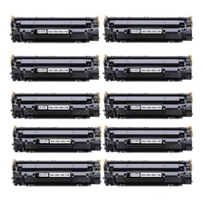 Kit 10 Toner Compativel 100% Ce285a 85a 285a P1102w 1132 Tinta Preto Foto mini 1