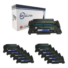 Kit 10 Toner Compativel Ce255a 55a M525 P3015(todas) Tinta Preto Foto mini 1