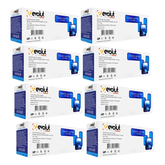 Kit 10 Toners Evolut 285 Universal 285/435/436 Preto Foto 1