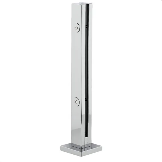Kit 10 Torre Guarda Corpo Coluna Pinça Inox 40cm Para Vidro Foto 1