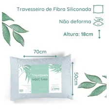 Kit 10 Travesseiros Select Luxo Antialérgico Cor Branco Foto mini 3