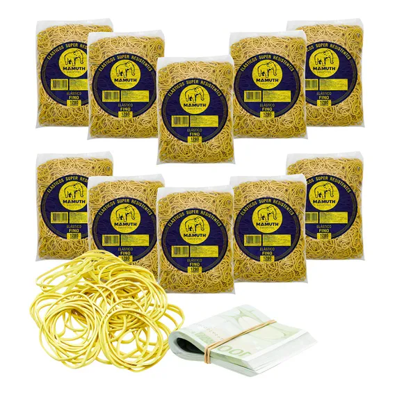 Kit 10 Un Elastico De Dinheiro Liga Liguinha 1kg Cada Pct Foto 1
