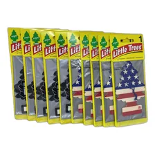 Kit 10 Un Little Trees Cheirinho Carro Aromatizante Cor Amarelo Fragrância Baunilha Black Ice Foto  mini 1