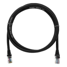 Kit 10 Un. Patch Cord Preto Cat6 Giga Ethernet 1,5 Metros Foto mini 1