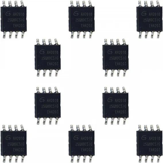 Kit 10 Und Ci De Bios 25q80csig 8mb Sop8 Smd Gd25q80csig Foto 1