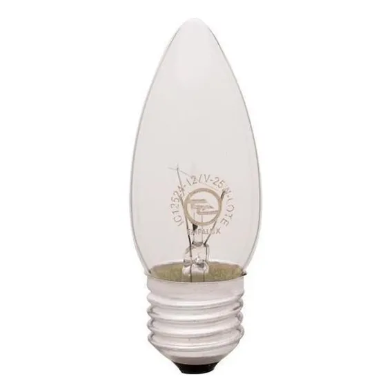 Kit 10 Uni Incandescente Vela 25w 220v 2.700k E27 Clara Foto 1