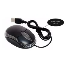 Kit 10 Unid Atacado Mouse Optico Fio Usb 1000dpi Banson Tech Cor Preto Foto mini 4