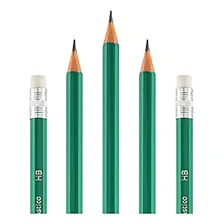 Kit 10 Unidade De Lápis Grafite Verde Com Borracha Hb Brw Foto mini 2
