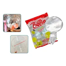 Kit 10 Unidades Balão Bubble 18 Polegadas 45 Cm Transparente Foto mini 1