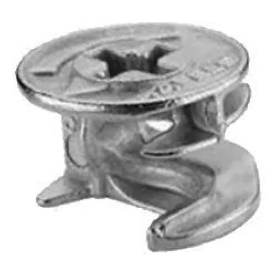 Kit 10 Unidades Conector Minifix 15/15 Zamak Natural Hafele Foto 1